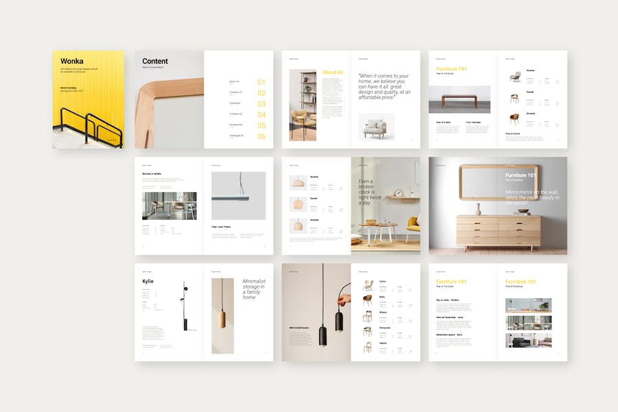 产品目录垂直展示商品介绍Keynote模板 - 顶尖PPT