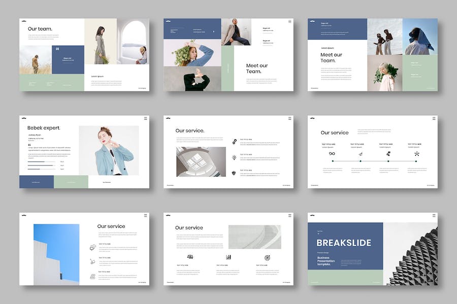 商务企业服务介绍推广Keynote模板 - 顶尖PPT