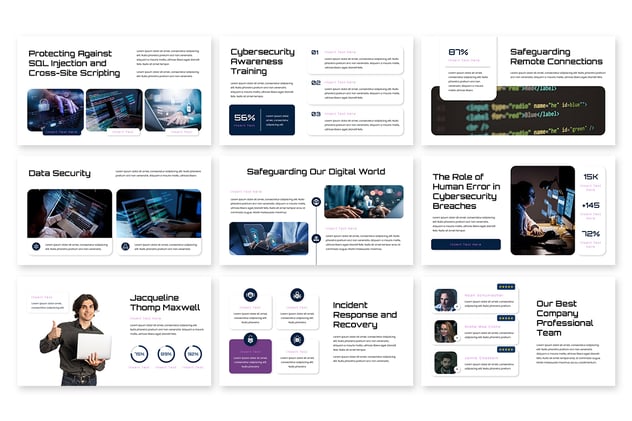 网络安全信息科技PPT模板 - 顶尖PPT