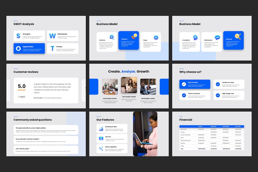 商务风格创业公司介绍PPT模板 - 顶尖PPT