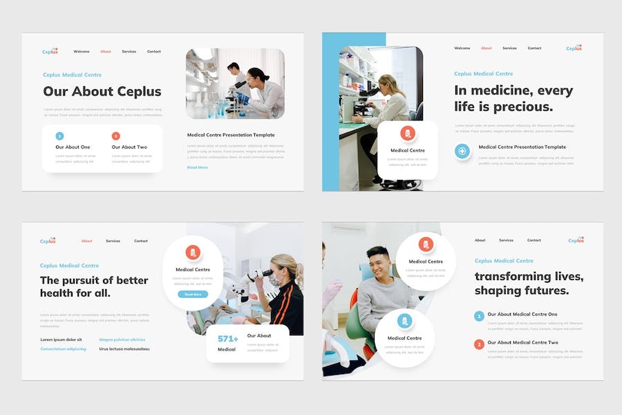 医疗中心诊疗服务介绍展示Keynote模板 - 顶尖PPT