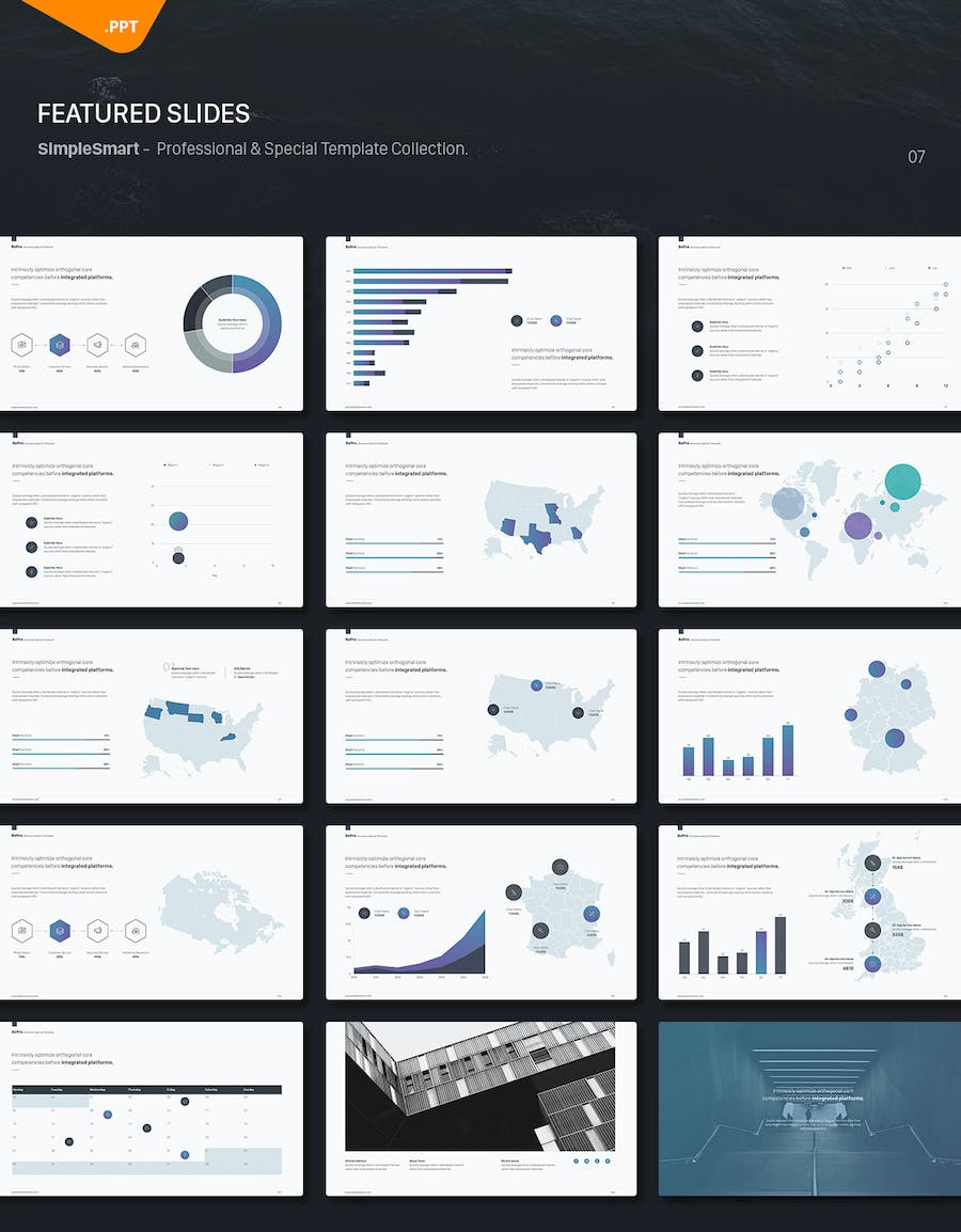 创意商业营销策划品牌展示多用途PPT模板 - 顶尖PPT