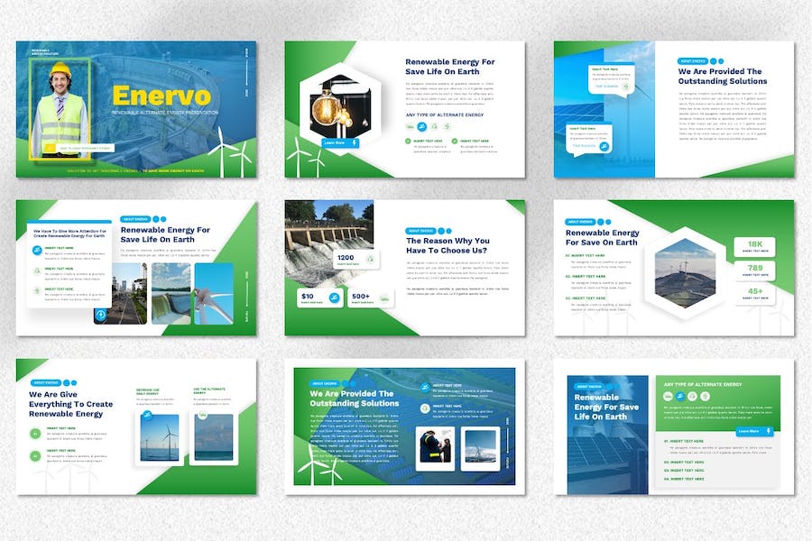 新能源可再生能源发展方案PPT模板 - 顶尖PPT