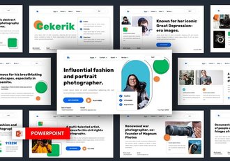 摄影作品集展示宣传推介个人品牌方案PPT模板 - 顶尖PPT