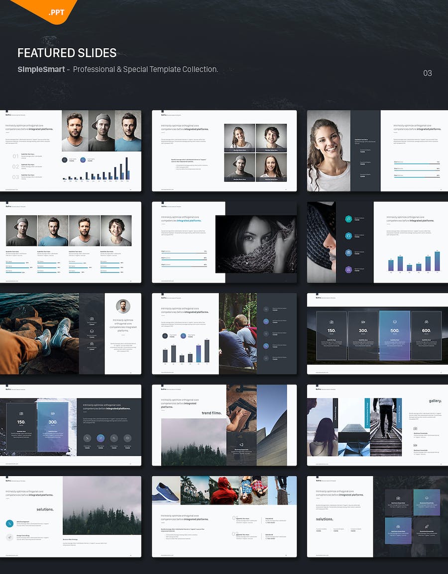 创意商业营销策划品牌展示多用途PPT模板 - 顶尖PPT