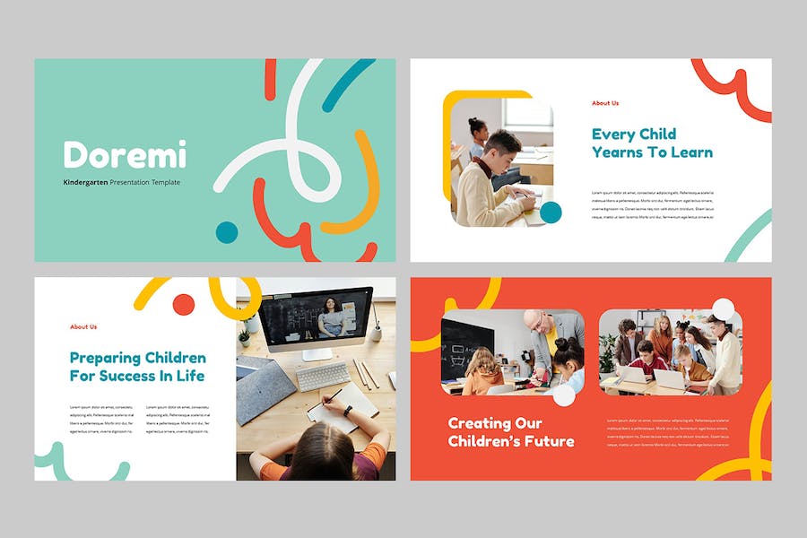 国外儿童教育学习Keynote模板 - 顶尖PPT