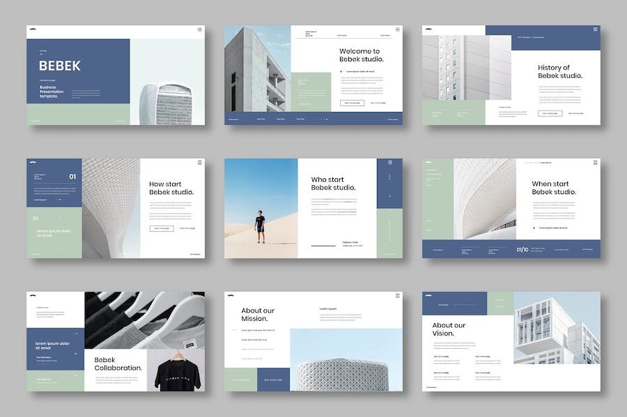 商务企业服务介绍推广Keynote模板 - 顶尖PPT