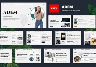 风扇产品展示介绍产品研发PPT模板 - 顶尖PPT