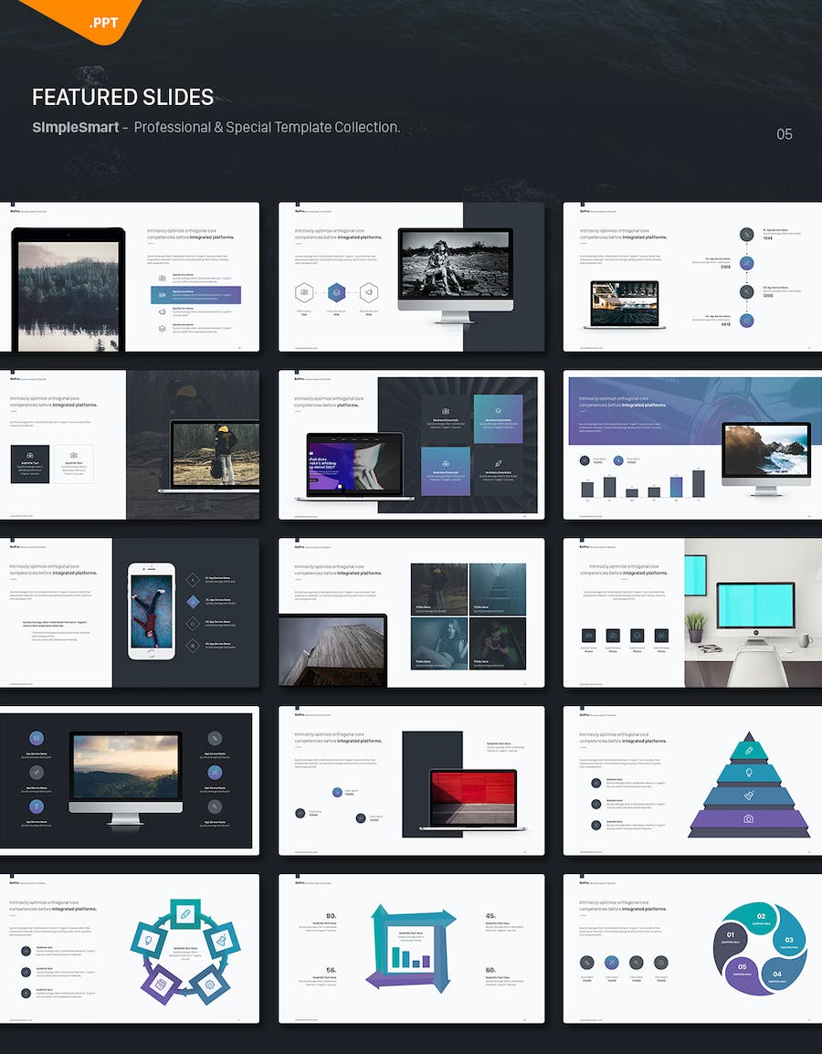 创意商业营销策划品牌展示多用途PPT模板 - 顶尖PPT