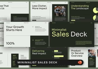 极简主义销售平台展示PPT模板 - 顶尖PPT
