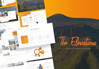 户外运动冒险户外旅游主题PPT模板 - 顶尖PPT