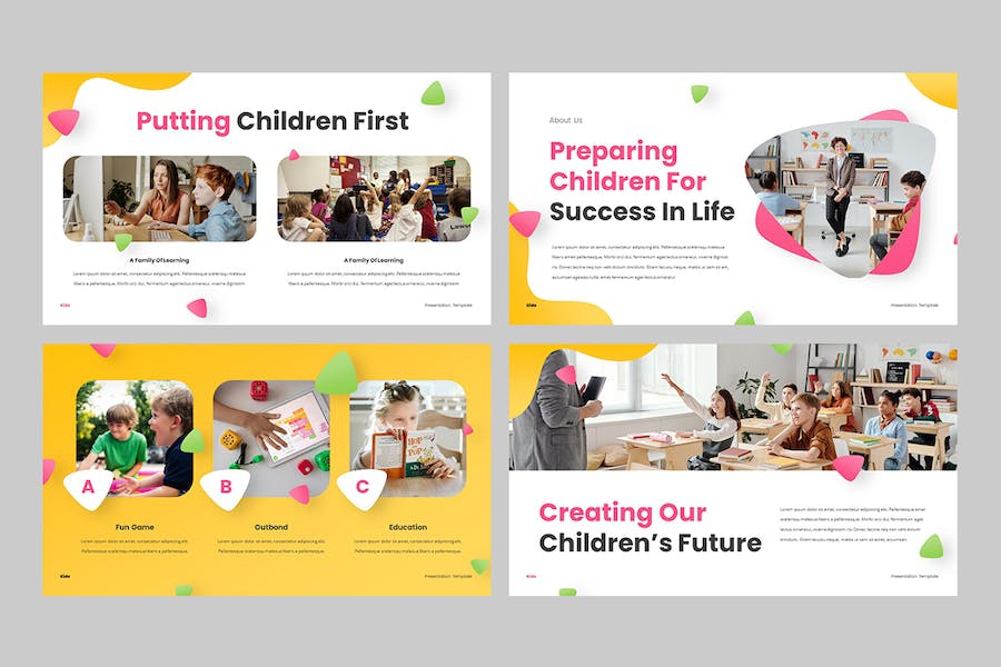 欧美儿童教育培训Keynote演讲模板 - 顶尖PPT