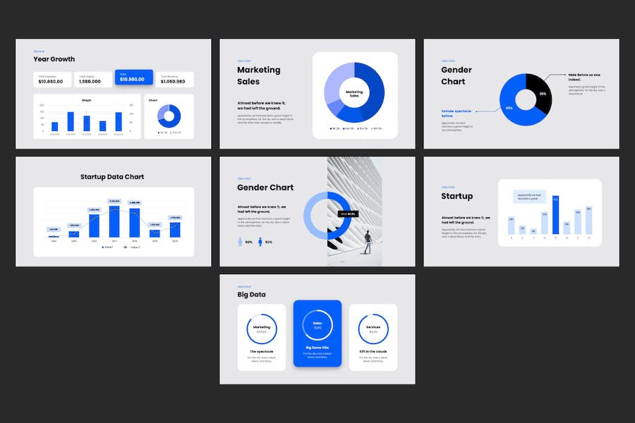 商务风格创业公司介绍PPT模板 - 顶尖PPT