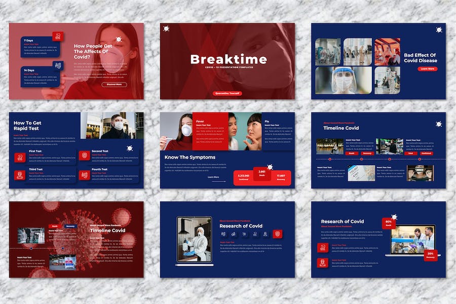 医疗疫情防控健康讲述Keynote模板 - 顶尖PPT