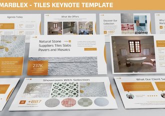 室内装修大理石瓷砖销售公司keynote模板 - 顶尖PPT
