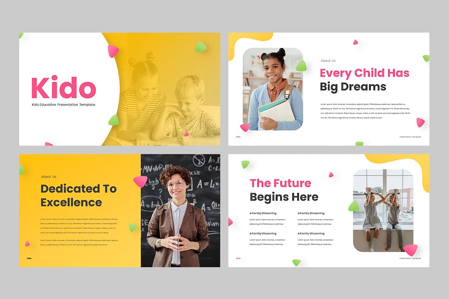 欧美儿童教育培训Keynote演讲模板 - 顶尖PPT