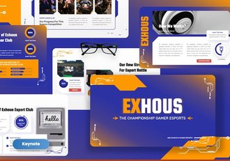 冠军玩家游戏电竞推广Keynote模板 - 顶尖PPT