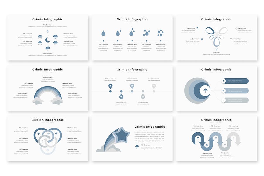 角色信息图形展示设计PPT模板 - 顶尖PPT