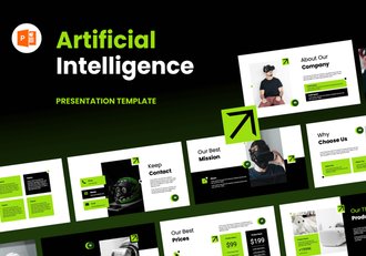 人工智能技术应用创新方案PPT模板 - 顶尖PPT