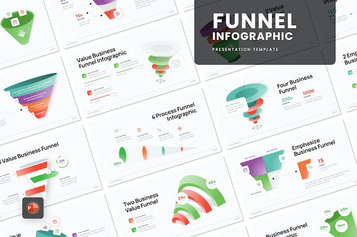 销售漏斗转化分析业绩展示PPT模板 - 顶尖PPT