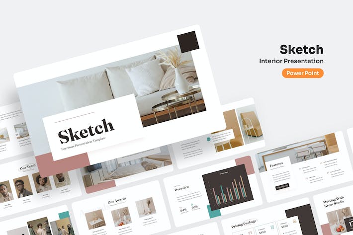 室内设计装修装饰方案展示PPT模板 - 顶尖PPT