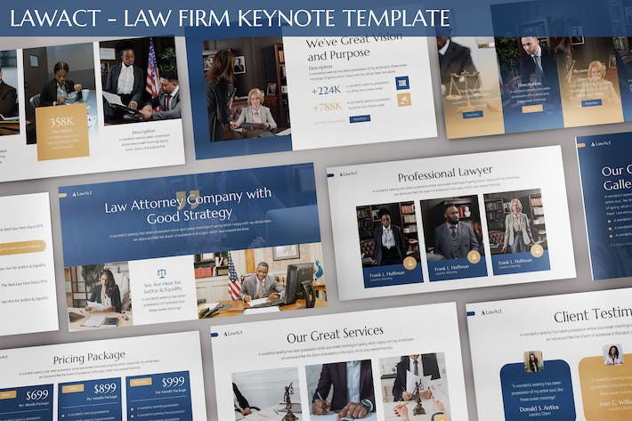 欧美律政律师事务所法院keynote模板 - 顶尖PPT