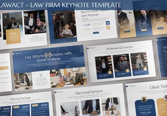 欧美律政律师事务所法院keynote模板 - 顶尖PPT