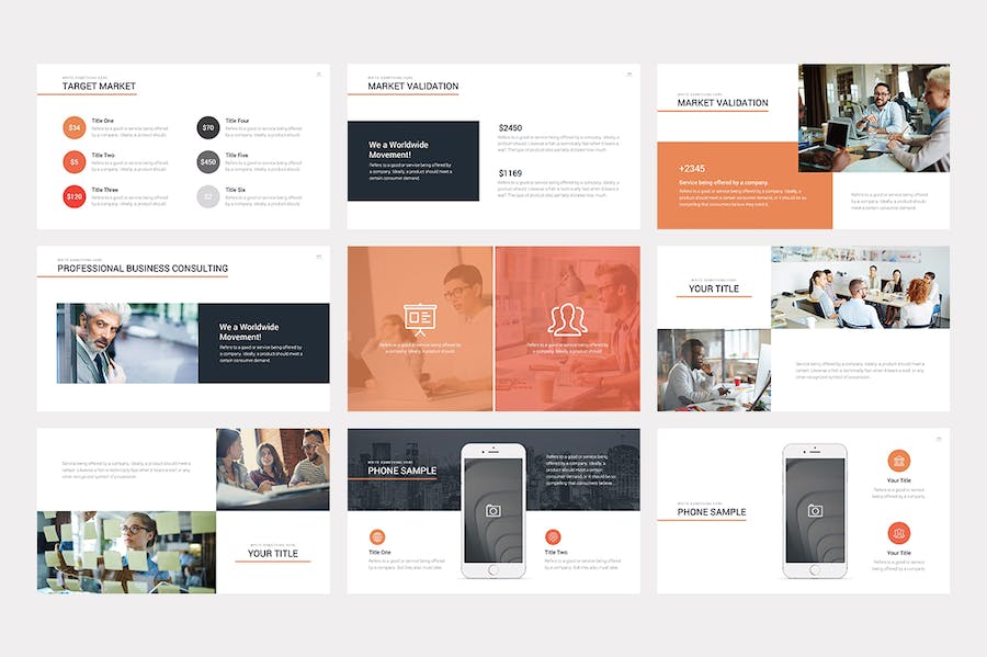 橙色大气企业项目合作商业计划工作总结商务通用keynote模板 - 顶尖PPT