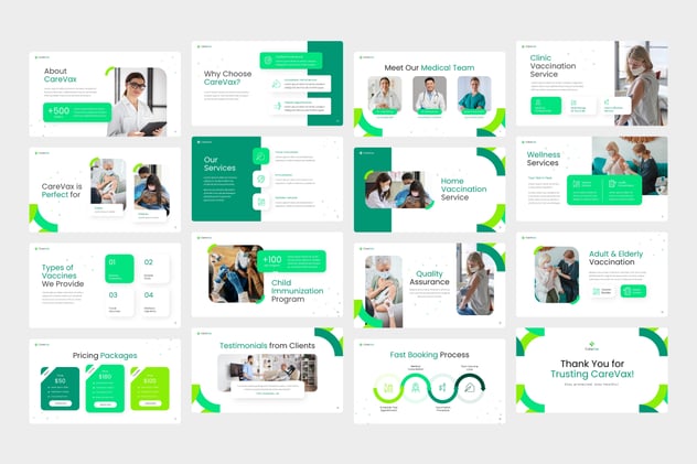 护理医疗疫苗接种keynote模板 - 顶尖PPT