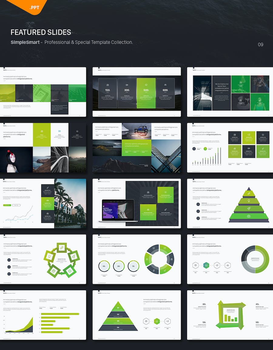创意商业营销策划品牌展示多用途PPT模板 - 顶尖PPT