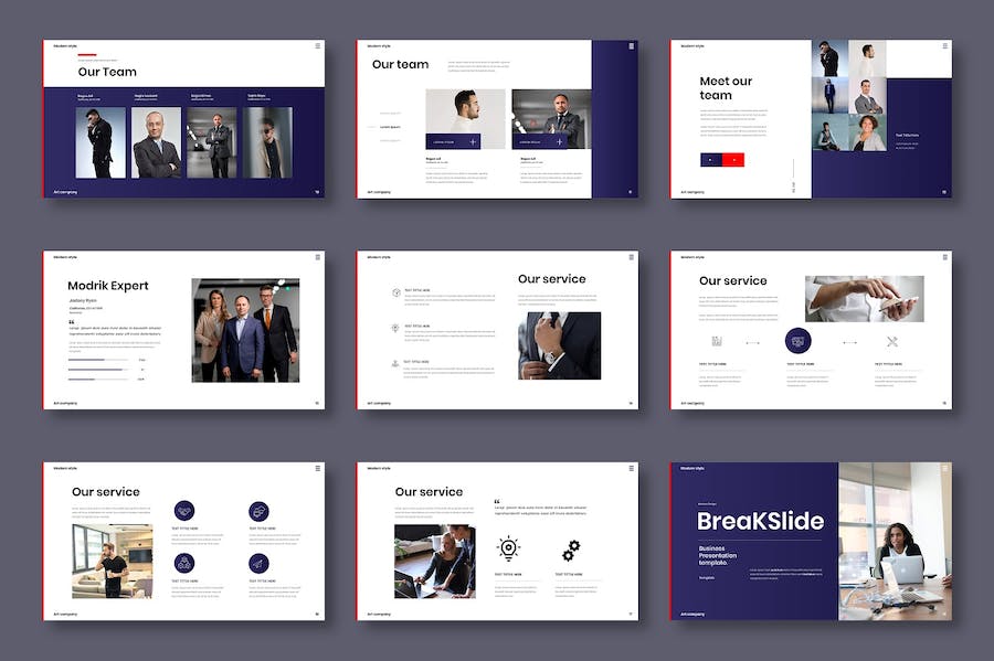 商务战略报告演示Keynote模板 - 顶尖PPT