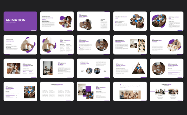 创意机构企业介绍动画PPT模板 - 顶尖PPT