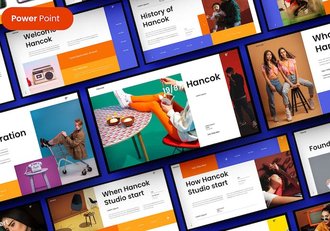 时尚精美摄影图片展示艺术展示通用PPT模板 - 顶尖PPT