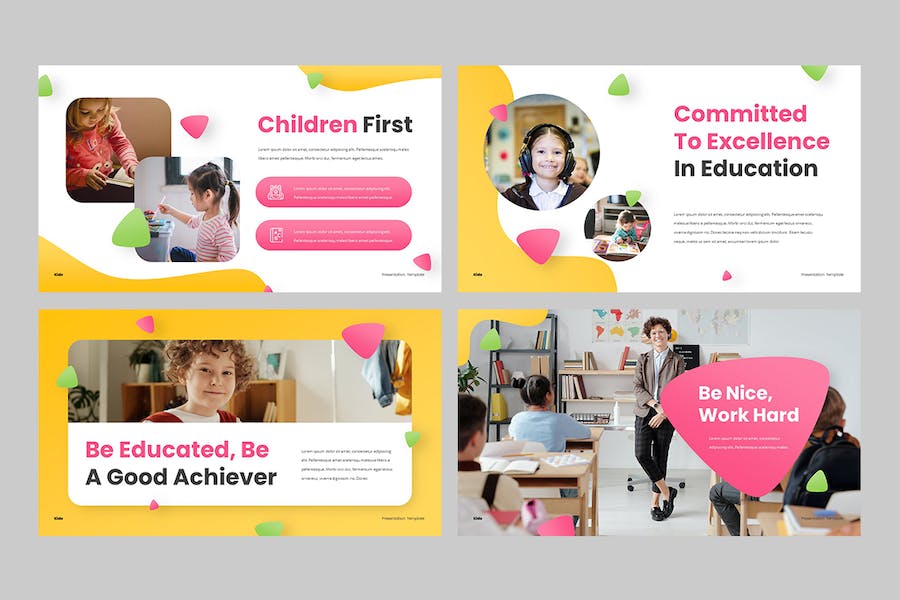 欧美儿童教育培训Keynote演讲模板 - 顶尖PPT
