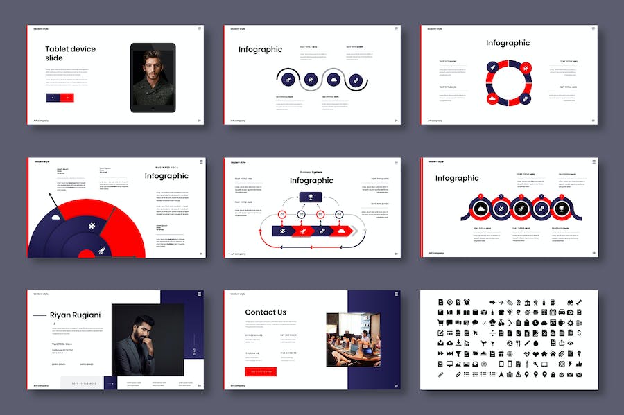 商务战略报告演示Keynote模板 - 顶尖PPT