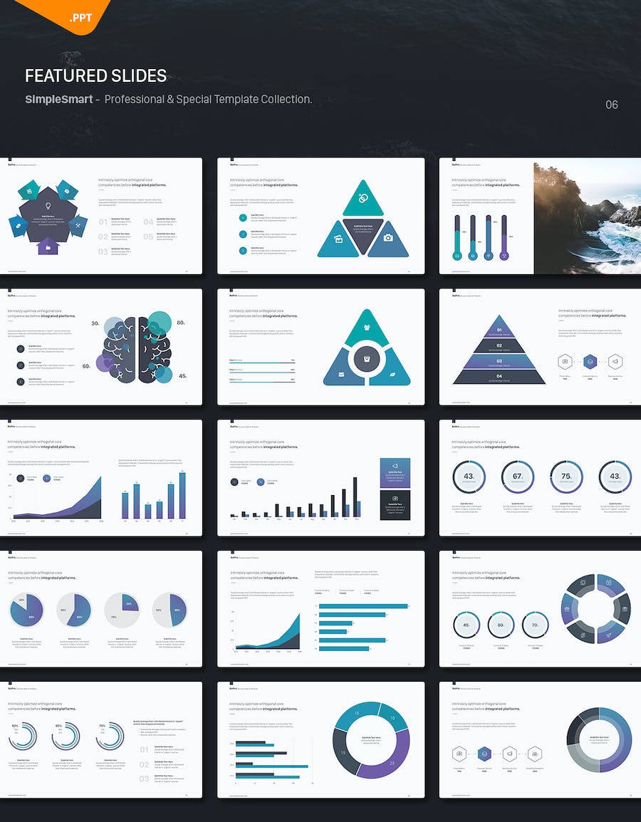 创意商业营销策划品牌展示多用途PPT模板 - 顶尖PPT