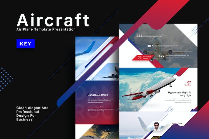 航空飞行行业知识宣传Keynote模板 - 顶尖PPT