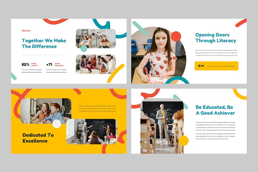 国外儿童教育学习Keynote模板 - 顶尖PPT