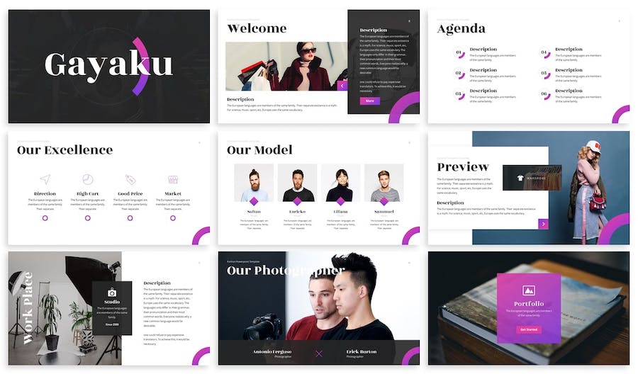 设计风格创意展示艺术美学Keynote模板 - 顶尖PPT