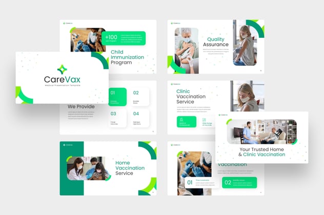护理医疗疫苗接种keynote模板 - 顶尖PPT