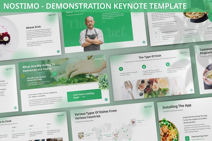 餐饮美食制作展示keynote模板 - 顶尖PPT
