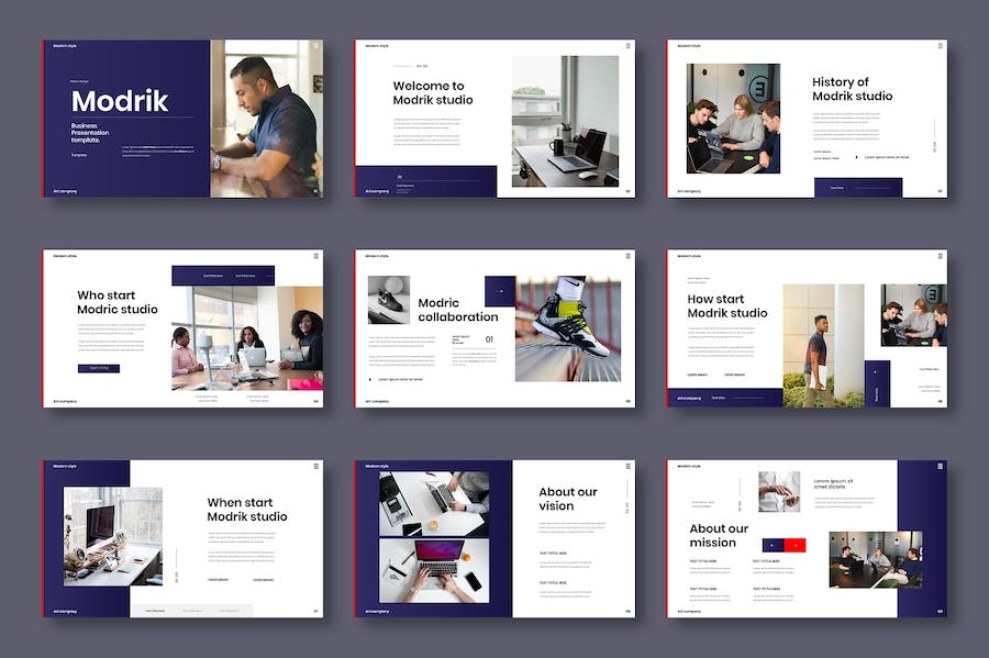 商务战略报告演示Keynote模板 - 顶尖PPT