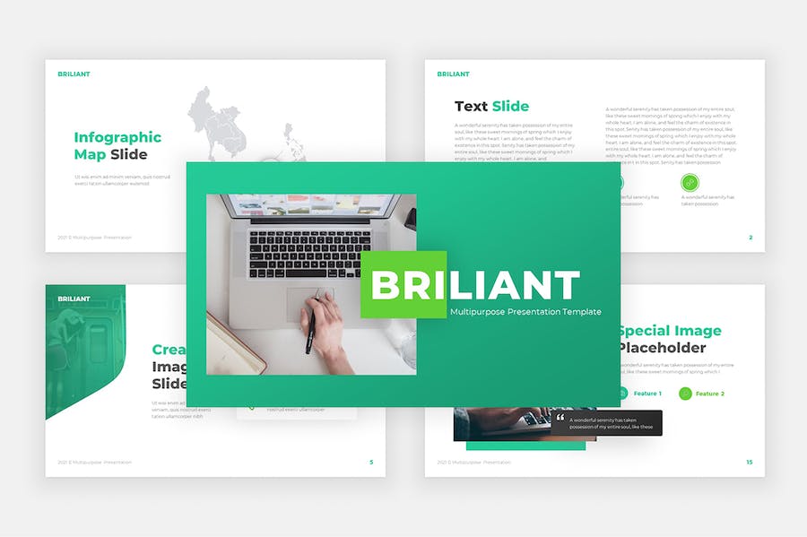 绿色创意大气商业计划营销策划商务通用多用途PPT模板 - 顶尖PPT