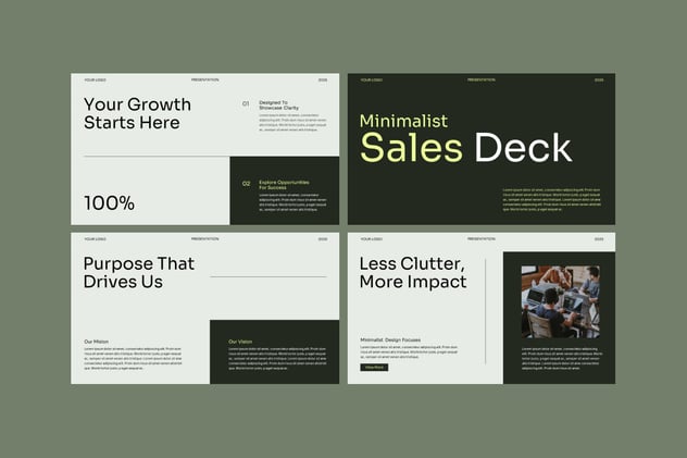 极简主义销售平台展示PPT模板 - 顶尖PPT