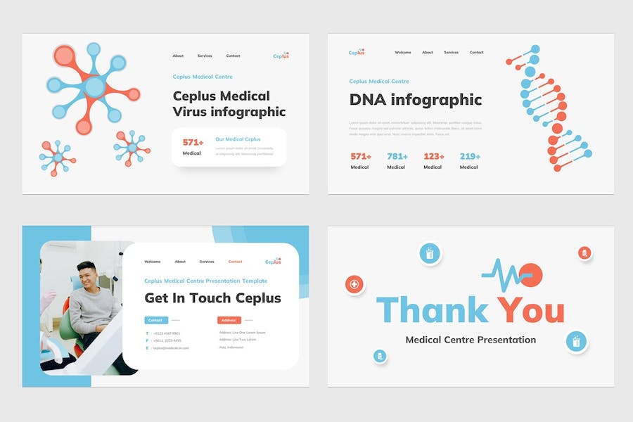 医疗中心诊疗服务介绍展示Keynote模板 - 顶尖PPT