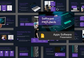 AI科技人工智能应用软件PPT模板 - 顶尖PPT