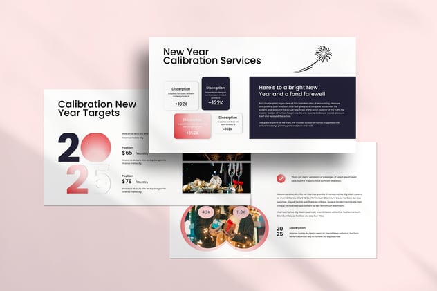 新年快乐晚会派对PPT模板模板 - 顶尖PPT