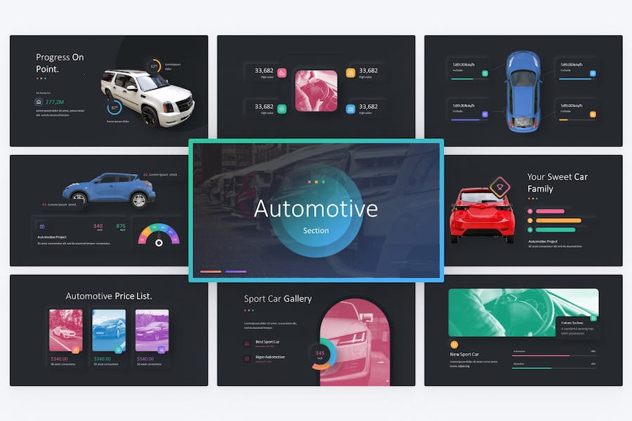汽车展会活动策划产品介绍产品融资多用途keynote模板 - 顶尖PPT