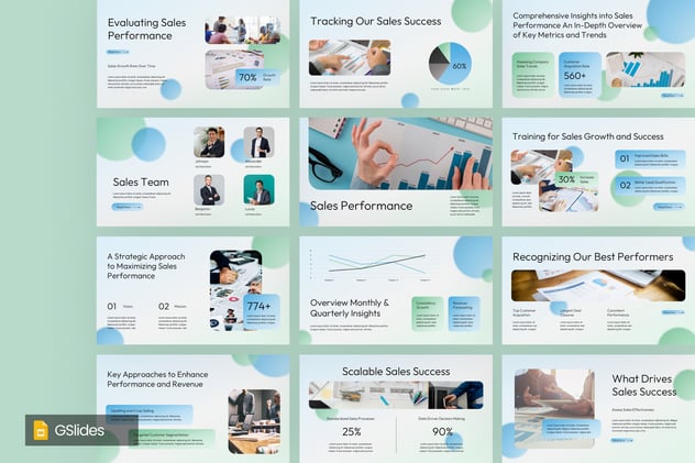 销售业绩分析展示方案PPT模板 - 顶尖PPT