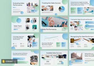 销售业绩分析展示方案PPT模板 - 顶尖PPT